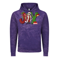 Cloud Purple Joy Black Santa Vintage Hoodie - MaliasSmallBusiness
