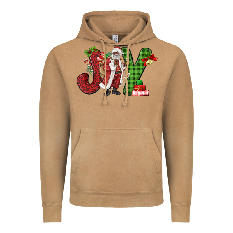 Joy Black Santa Vintage Hoodie by MaliasSmallBusiness | Teevron