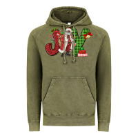 Vintage Olive Joy Black Santa Vintage Hoodie - MaliasSmallBusiness