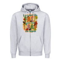 Heather Grey if you dont like fall you can leaf me alone Zipper Hoodie - CowGirlArtShop