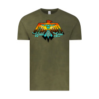 Vintage Olive thunderbird wild soul Vintage Tee - JahusDesignShop