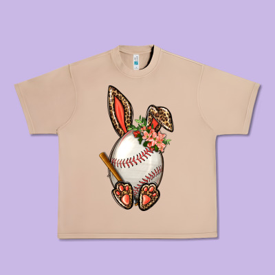 Baseball Easter Bunny Urban Heavy Tee Designed By Bundleandbundleshop