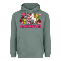 Sage My first Valentine's Day Unicorn Heavyweight Hoodie - FaDigitalArtStudio