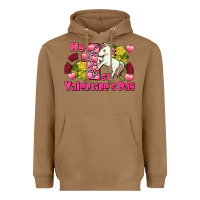 Toasted Coconut My first Valentine's Day Unicorn Heavyweight Hoodie - FaDigitalArtStudio