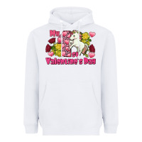 White My first Valentine's Day Unicorn Heavyweight Hoodie - FaDigitalArtStudio