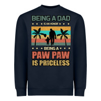 Navy Being a dad is an honor being a pawpaw is priceless Heavyweight Sweatshirt - Bettercallsaul
