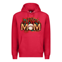 Cardinal blessed baseball mom lightbulb letters Premium Hoodie - OliviaCreatesArt