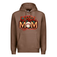 Chestnut blessed baseball mom lightbulb letters Premium Hoodie - OliviaCreatesArt