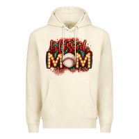 Sandshell blessed baseball mom lightbulb letters Premium Hoodie - OliviaCreatesArt