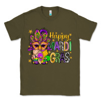 Army Green Happy Mardi Gras With Gnome Classic Tee - BundleAndBundleShop