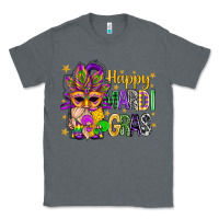 Charcoal Heather Happy Mardi Gras With Gnome Classic Tee - BundleAndBundleShop