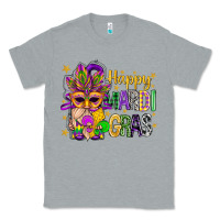 Heather Grey Happy Mardi Gras With Gnome Classic Tee - BundleAndBundleShop