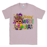 Lilac Happy Mardi Gras With Gnome Classic Tee - BundleAndBundleShop