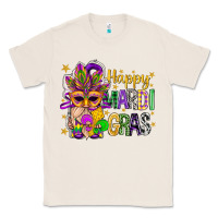 Natural Happy Mardi Gras With Gnome Classic Tee - BundleAndBundleShop