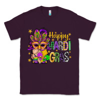 Plum Happy Mardi Gras With Gnome Classic Tee - BundleAndBundleShop