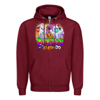 Burgundy boo boo crew Zipper Hoodie - CowGirlArtShop