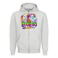 Dove Grey boo boo crew Zipper Hoodie - CowGirlArtShop