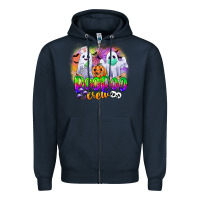 Navy boo boo crew Zipper Hoodie - CowGirlArtShop