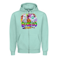 Seafoam boo boo crew Zipper Hoodie - CowGirlArtShop
