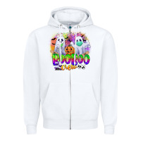 White boo boo crew Zipper Hoodie - CowGirlArtShop
