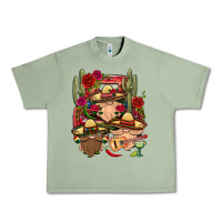 Oil Green Mexican Gnomies Truck Urban Heavy Tee - BundleAndBundleShop