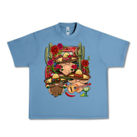 Pebble Blue Mexican Gnomies Truck Urban Heavy Tee - BundleAndBundleShop