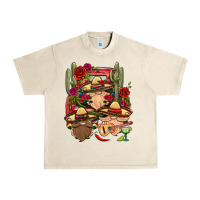 Sandshell Mexican Gnomies Truck Urban Heavy Tee - BundleAndBundleShop