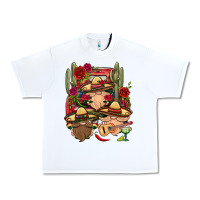 White Mexican Gnomies Truck Urban Heavy Tee - BundleAndBundleShop