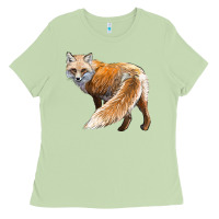 Matcha Red Fox Ladies Tee - LillyAllenDesigns