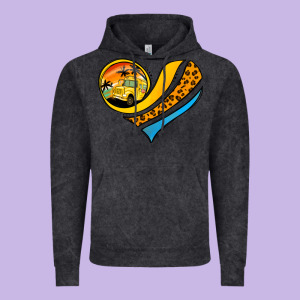 Bus Driver Off Duty Heart Vintage Hoodie Designed By Jasminsmagicworld
