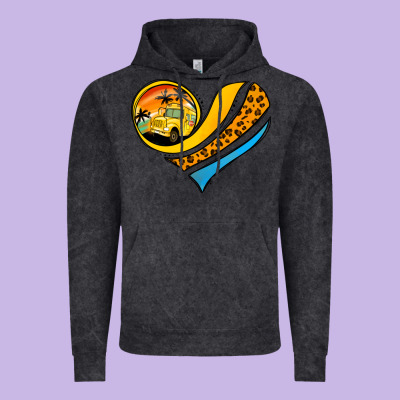 Bus Driver Off Duty Heart Vintage Hoodie Designed By Jasminsmagicworld