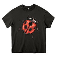 Asphalt ladybug Heavy Core Tee - BarkalooDesign
