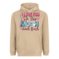 Mushroom I love you to the moon and back Valentine's Day Heavyweight Hoodie - FaDigitalArtStudio