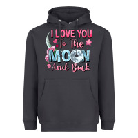 Smoke I love you to the moon and back Valentine's Day Heavyweight Hoodie - FaDigitalArtStudio