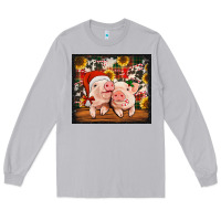 Moon Dust Christmas pigs tumbler Long Sleeve Tee - Jasminsmagicworld