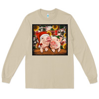 Mushroom Christmas pigs tumbler Long Sleeve Tee - Jasminsmagicworld