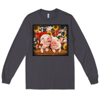 Smoke Christmas pigs tumbler Long Sleeve Tee - Jasminsmagicworld
