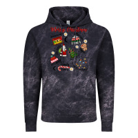 Cloud Black Merry Christmas Vintage Hoodie - MaliasSmallBusiness