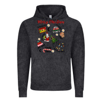 Vintage Black Merry Christmas Vintage Hoodie - MaliasSmallBusiness