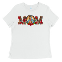 White mom lady of guadalupe Ladies Tee - BarkalooDesign