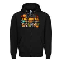 Black one thankful grammy Zipper Hoodie - CowGirlArtShop
