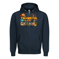 Navy one thankful grammy Zipper Hoodie - CowGirlArtShop