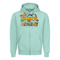 Seafoam one thankful grammy Zipper Hoodie - CowGirlArtShop