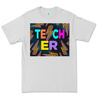 Dove Grey Western Teacher Flash Premium Tee - LillyAllenDesigns