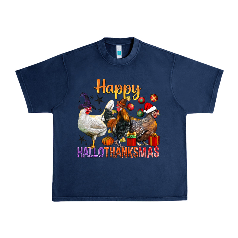 Happy Hallothanksmas Chick Urban Heavy Tee by BundleAndBundleShop | Teevron