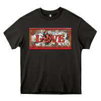 Asphalt love ladybug    license plate template Heavy Core Tee - BarkalooDesign