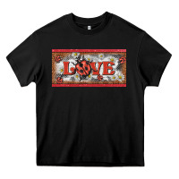 Black love ladybug    license plate template Heavy Core Tee - BarkalooDesign
