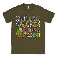 Army Green King Cake Calories Don't Count Mardi Gras Classic Tee - BundleAndBundleShop