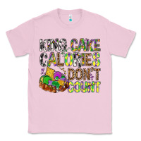 Bubblegum Pink King Cake Calories Don't Count Mardi Gras Classic Tee - BundleAndBundleShop