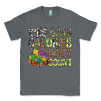 Charcoal Heather King Cake Calories Don't Count Mardi Gras Classic Tee - BundleAndBundleShop